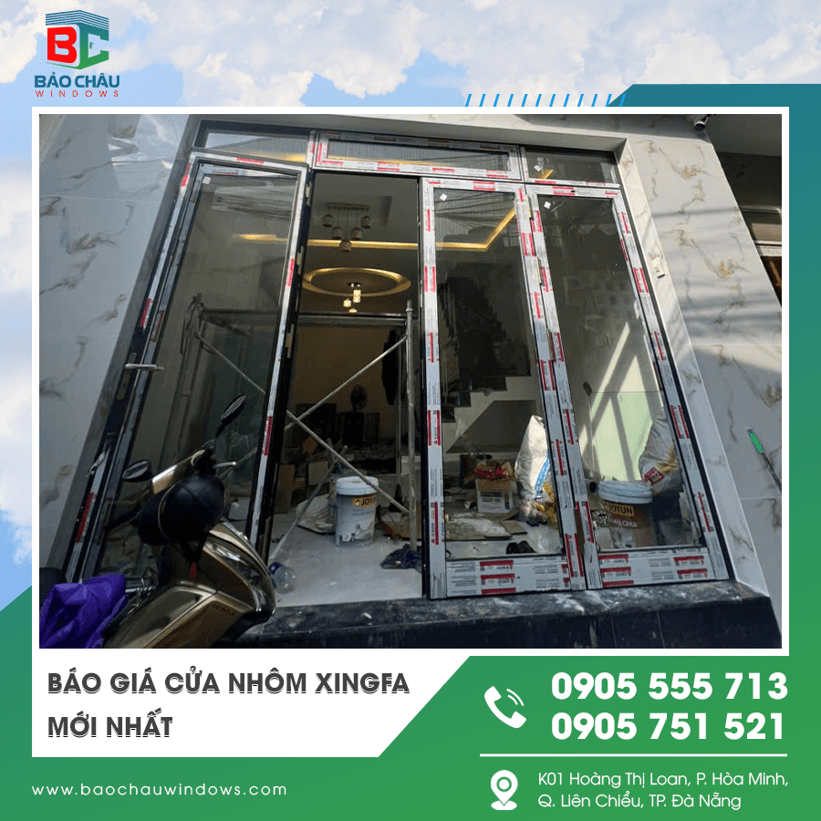 Thi công lắp đặt cửa nhôm Xingfa thực tế tại công trình Thi công lắp đặt cửa nhôm Xingfa thực tế tại công trình