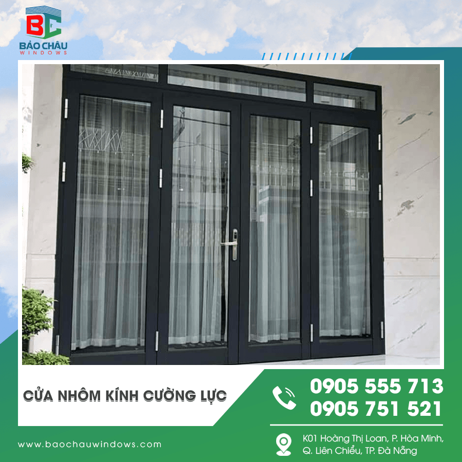 Thi công lắp đặt cửa nhôm kính cường lực thực tế Thi công lắp đặt cửa nhôm kính cường lực thực tế
