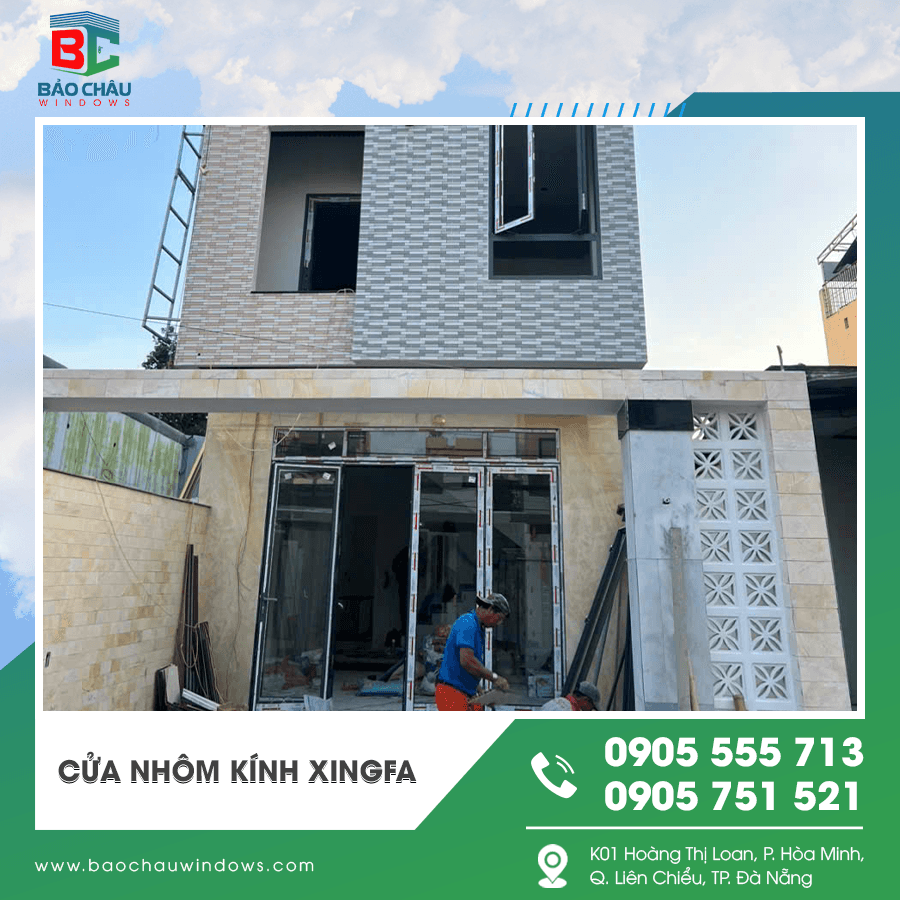 Thi công cửa nhôm kính Xingfa tại công trình thực tế Thi công cửa nhôm kính Xingfa tại công trình thực tế