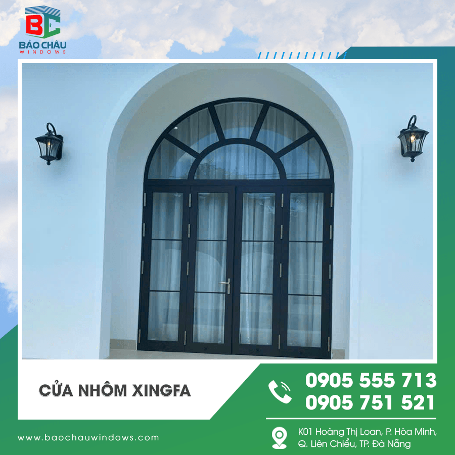 Cửa nhôm Xingfa thiết kế sang trọng Cửa nhôm Xingfa thiết kế sang trọng