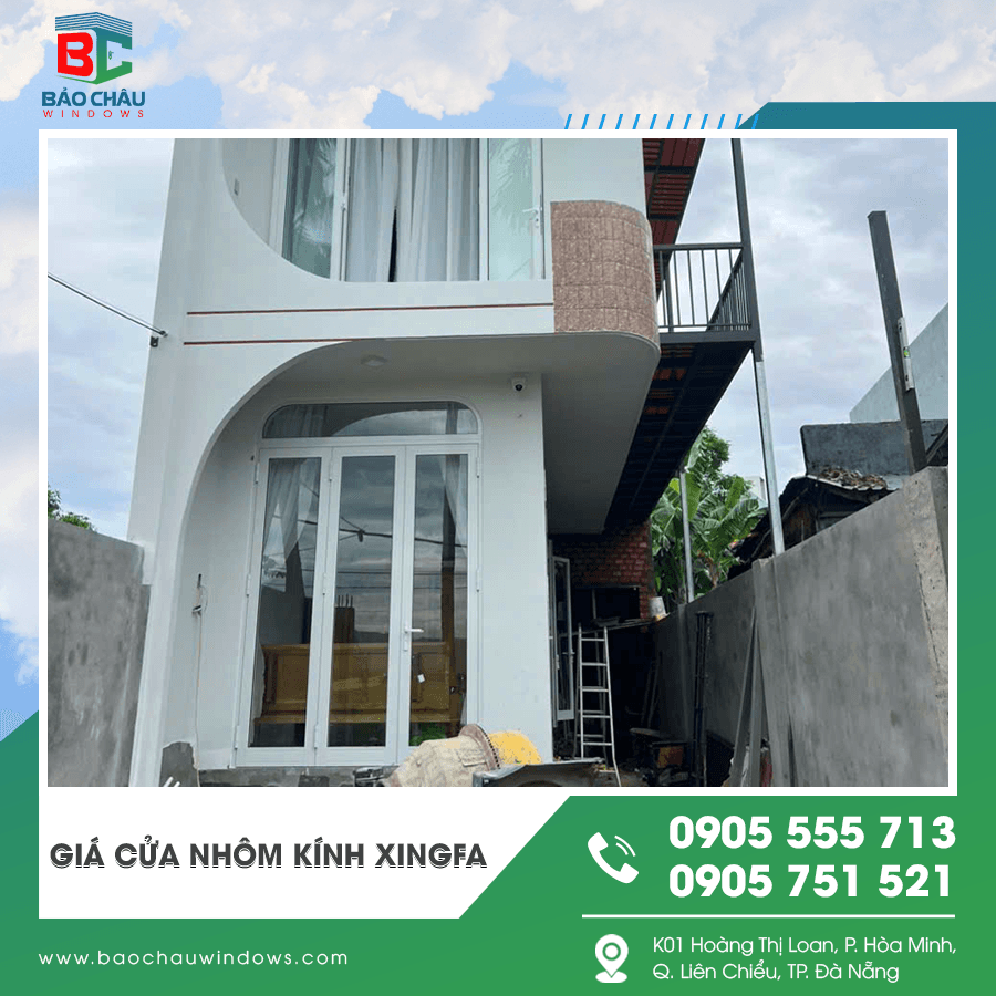 Công trình thi công lắp đặt cửa nhôm kính Xingfa Công trình thi công lắp đặt cửa nhôm kính Xingfa