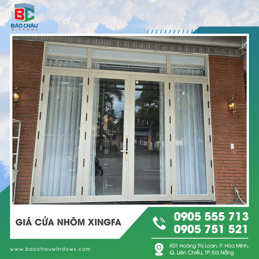 Cửa nhôm Xingfa hệ 55 chính hãng Cửa nhôm Xingfa hệ 55 chính hãng