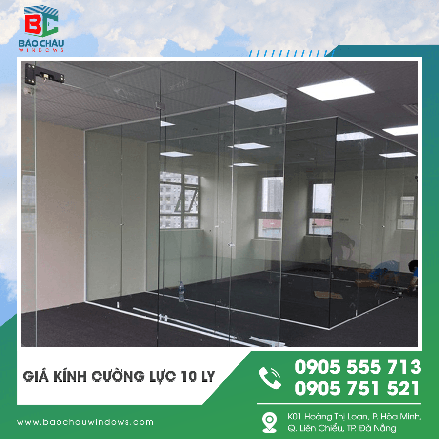 Thi công kính cường lực 10 ly tại công trình Thi công kính cường lực 10 ly tại công trình