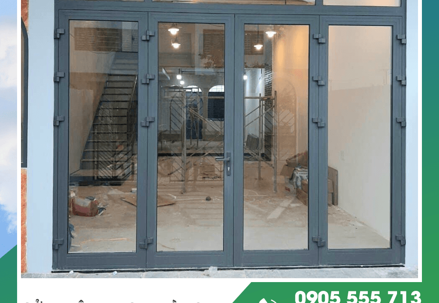 Cửa nhôm Xingfa màu ghi – Tinh tế, hiện đại và dẫn đầu xu hướng kiến trúc mới